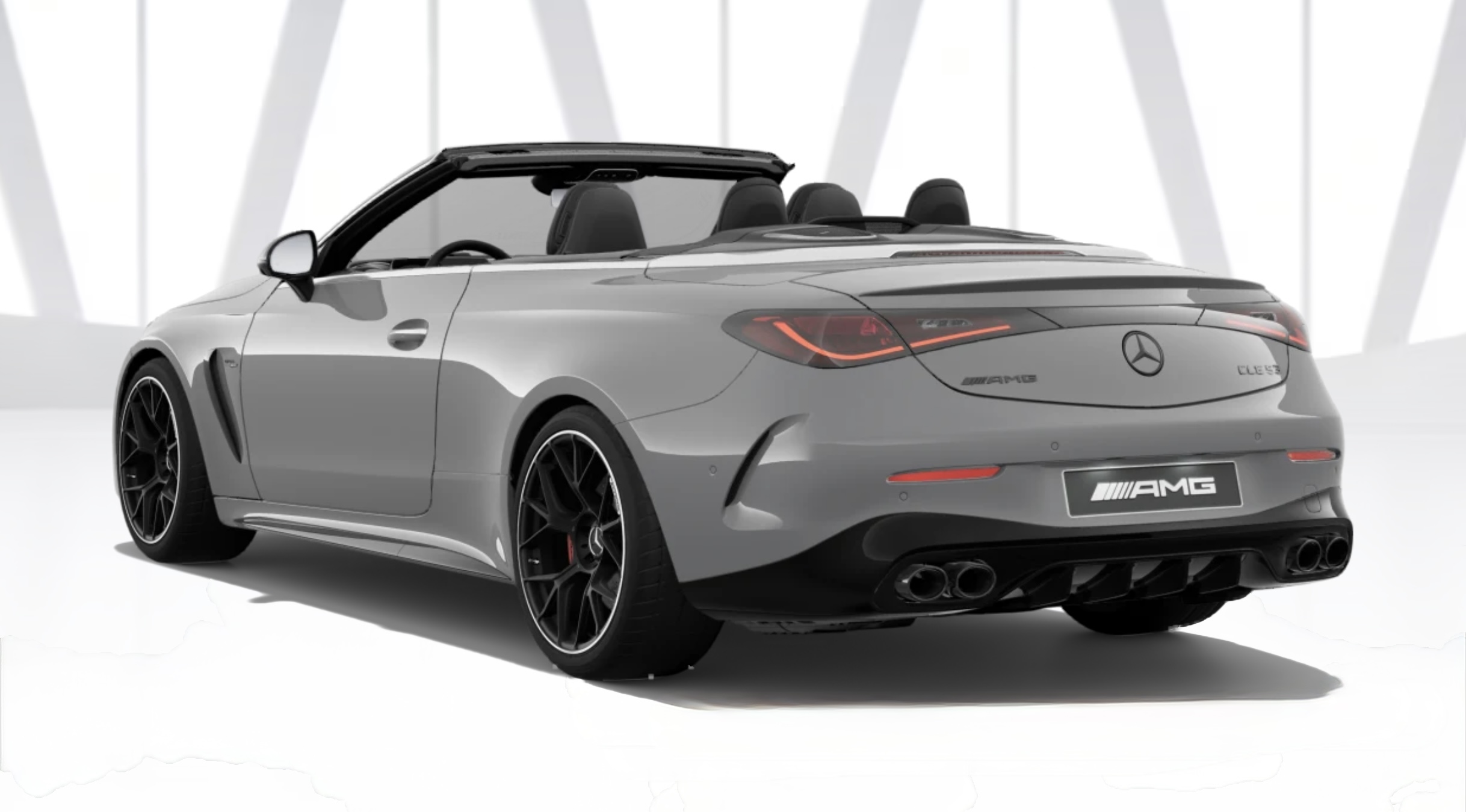 MERCEDES CLE CABRIOLET 53 AMG 4MATIC | skladem | nové české auto | sportovní cabrio | šedá Alpine | černá kůže | luxusní interiér | plná výbava | karbon | VIP sleva | nákup online | auto eshop | AUTOiBUY.com